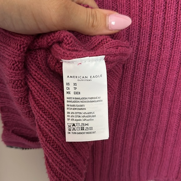 AE Ribbed Zip-Up Sweater - Picture 5 of 5